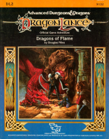 DL2 Dragons of Flame de Douglas Niles. Advanced Dungeons and Dragons Dragonlance Official Game Adventure. TSR, Inc., 1984