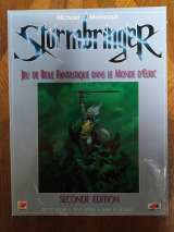 Stormbringer. Jeu de rôle fantastique dans le monde d\'Elric. Seconde édition. Chaosium / Oriflam (1991)
