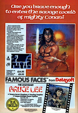 Conan Hall of Volta de Datasoft pour Commodore 64 et 128